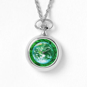 Reloj De Pulsera Tierra verde - conciencia ecológica