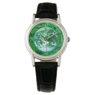 Reloj De Pulsera Tierra verde - conciencia ecológica