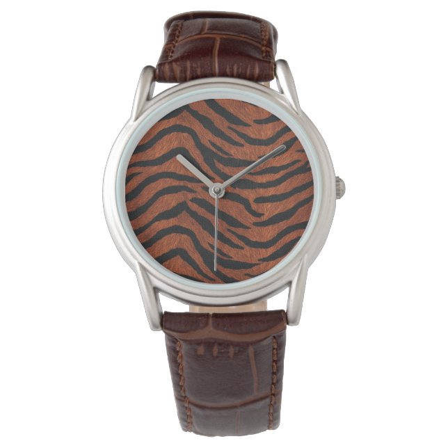 Reloj De Pulsera Tiger Stripe Wild Pattern (Anverso)