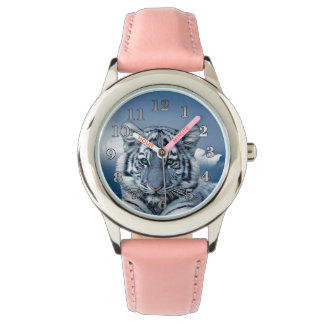 Reloj De Pulsera Tigre blanco azul