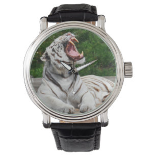 Reloj De Pulsera Tigre blanco, vigilancia de tigres bengalíes