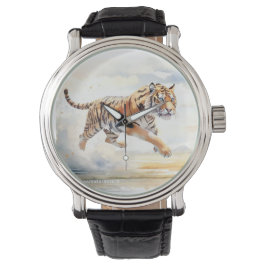 Reloj De Pulsera Tigre en acción