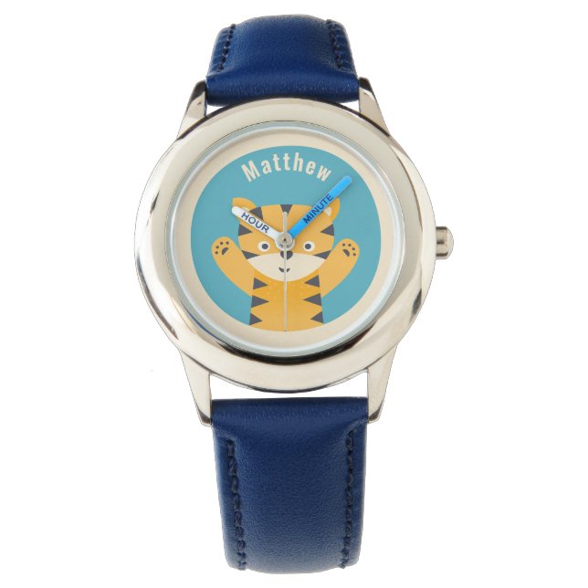 Reloj De Pulsera Tigre lindo - Niños personalizados (Anverso)