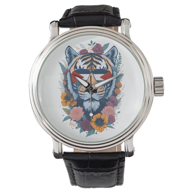Reloj De Pulsera Tigre palestino - BANDERA palestina (Anverso)