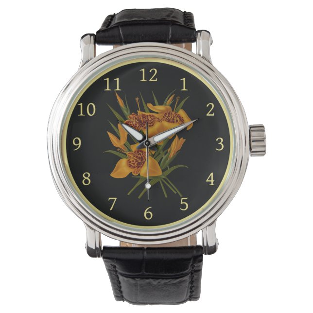 Reloj De Pulsera Tigridia Conchiplora Var Canariensis 008 ~ (Anverso)
