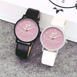 Reloj De Pulsera Timeless Minimalist Couple’s Customizable Design