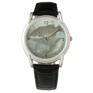 Reloj De Pulsera Timothy Knepp Pintura "Smallmouth Bass"