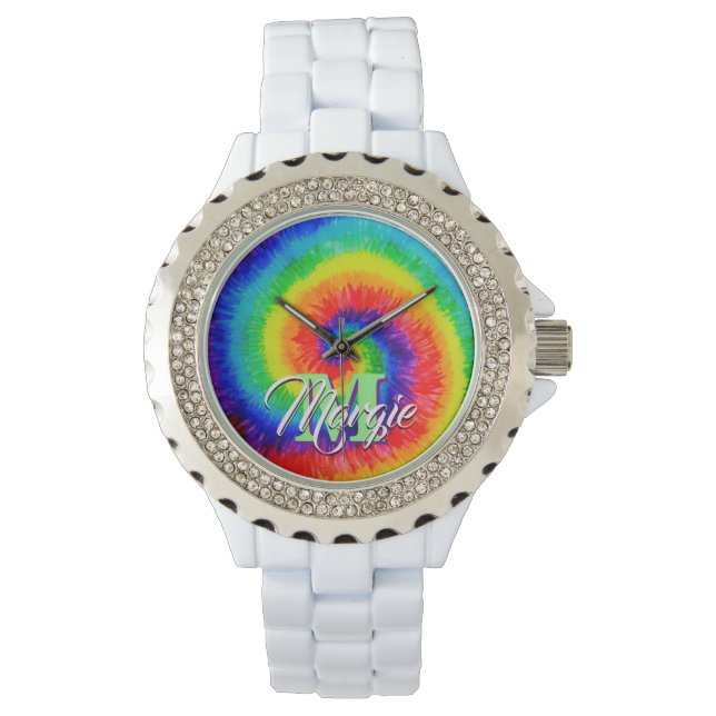 Reloj De Pulsera Tinta de tinta de tinte de arcoiris para alcohol (Anverso)