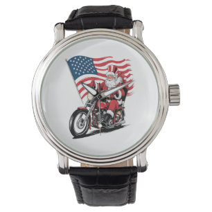 Reloj De Pulsera Tío patriótico Sam Motorcycle