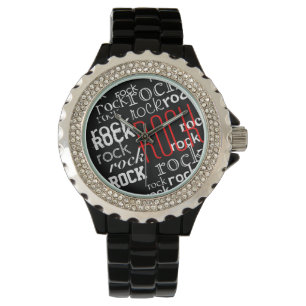 Reloj De Pulsera tipografía de rock