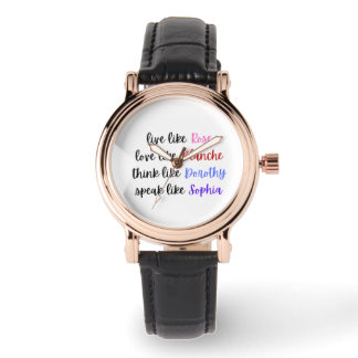 Reloj De Pulsera Tipografía de Sabiduría de Vida de Las Chicas de O