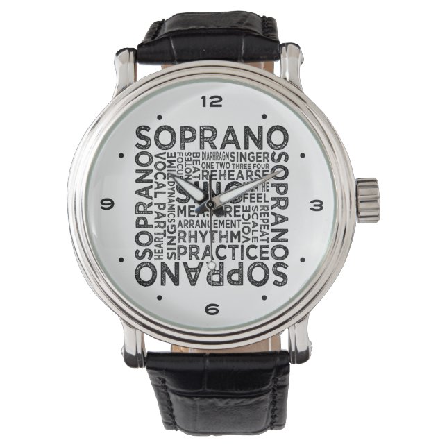 Reloj De Pulsera Tipografía de Soprano (Anverso)
