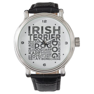 Reloj De Pulsera Tipografía de Terrier irlandés