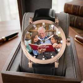 Reloj De Pulsera Tipografía moderna personalizada "Mejor abuelo de