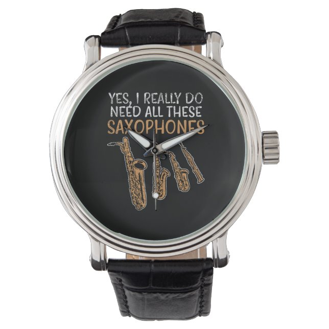 Reloj De Pulsera Tipos saxofónicos (Anverso)