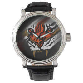 Reloj De Pulsera TIRA naranja Y NEGRA