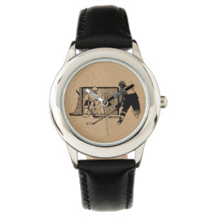 Reloj De Pulsera Tirado en el hockey neto