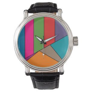 Reloj De Pulsera Tiras MOSAIC triángulos de color III + tus ideas