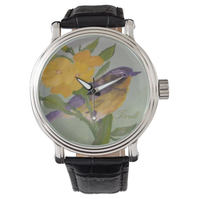 Reloj De Pulsera Tirrell Yellow Bird Watch (Anverso)