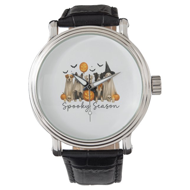 Reloj De Pulsera Tocante temporada de perro de Halloween (Anverso)