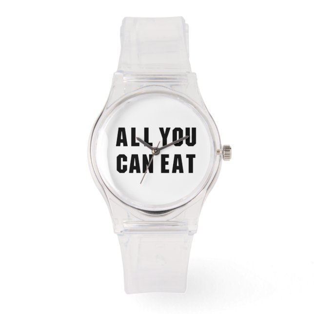 RELOJ DE PULSERA TODO LO QUE PUEDAS COMER (Anverso)