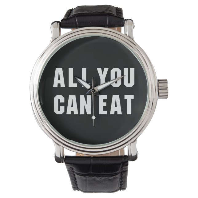 RELOJ DE PULSERA TODO LO QUE PUEDAS COMER (Anverso)