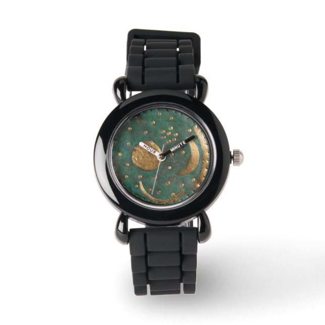 Reloj De Pulsera Todo lo que Sun Moon Stars Sky Watch Purpurinas (Anverso)