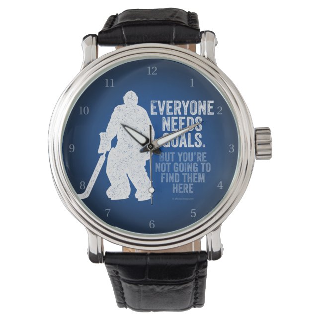 Reloj De Pulsera Todos necesitan objetivos (hockey) (Anverso)