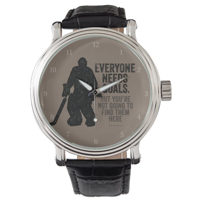 Reloj De Pulsera Todos necesitan objetivos (hockey) (Anverso)