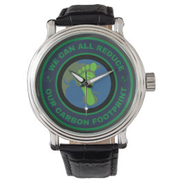 Reloj De Pulsera Todos podemos reducir nuestra huella de carbono