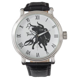 Reloj De Pulsera Toghty Taurus los números romanos Bull Zodiac