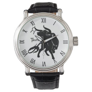 Reloj De Pulsera Toghty Taurus los números romanos Bull Zodiac