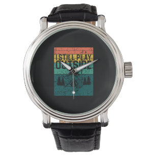Reloj De Pulsera Toldo de fogata de camping retro