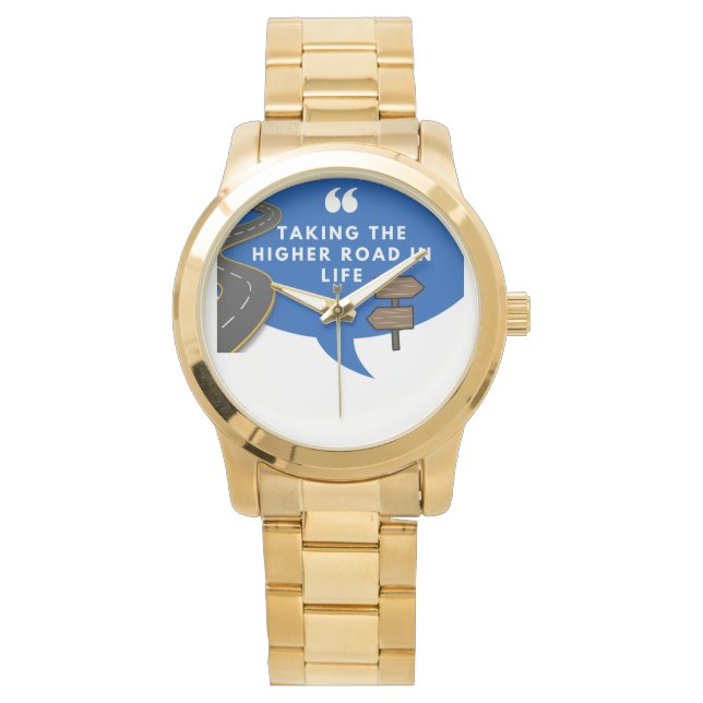 Reloj De Pulsera Tomar el camino más alto en la vida (Anverso)