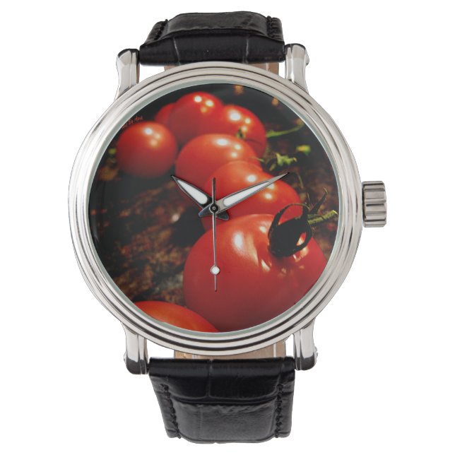Reloj De Pulsera Tomate Rojo (Anverso)