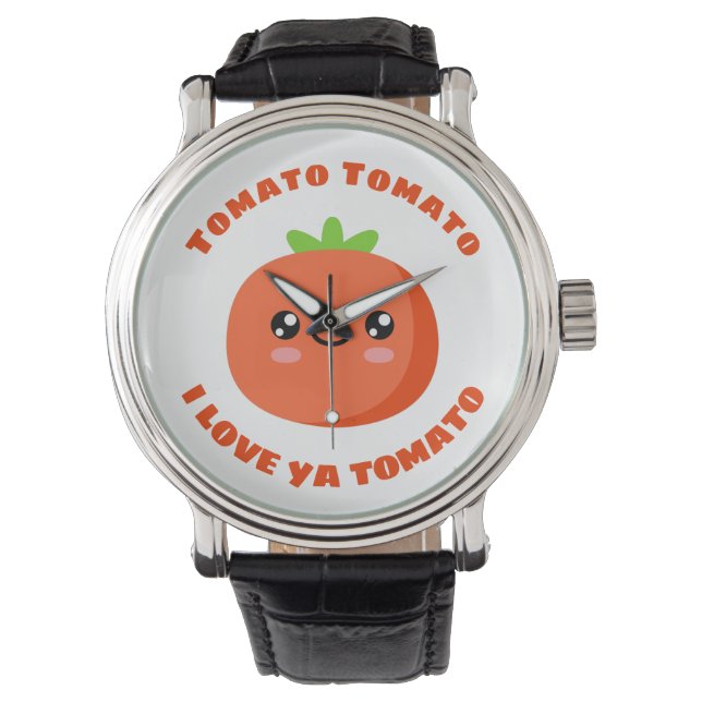 Reloj De Pulsera Tomate tomate te amo tomate (Anverso)