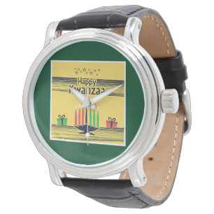 Reloj De Pulsera Tono cálido y celebratorio de Kwanzaa de SlipperyJ