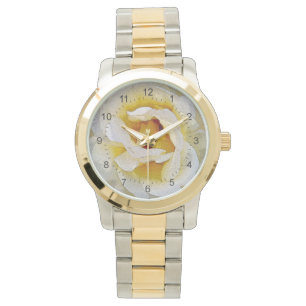 Reloj De Pulsera tonos blancos a amarillos