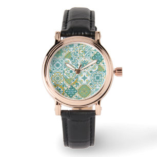 Reloj De Pulsera tonos mediterráneos/ azulejos