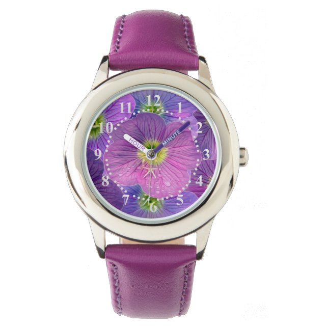 Reloj De Pulsera Tonos morados (Anverso)