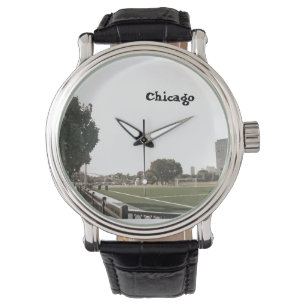 Reloj De Pulsera Tonos sépia del parque de Chicago