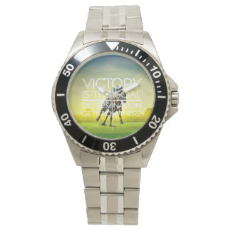 Reloj De Pulsera TOP Carreras de caballos lema de victoria
