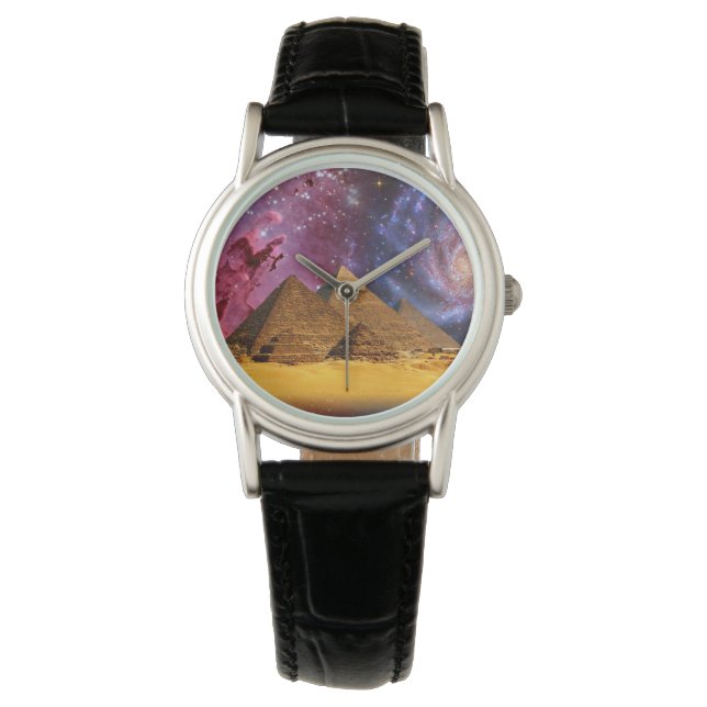Reloj De Pulsera tormenta cósmica sobre egipto (Anverso)