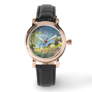 Reloj De Pulsera Tormenta de primavera pintarColor de agua