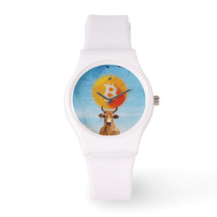 Reloj De Pulsera Toro Resistente Bitcoin (HD Vibrante)