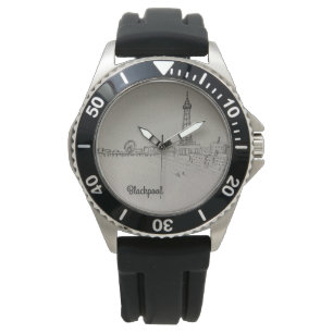 Reloj De Pulsera Torre de Blackpool Arte Original