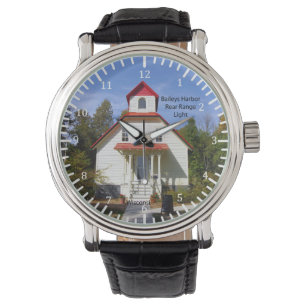 Reloj De Pulsera Torre de luz trasera de Baileys Harbor watch