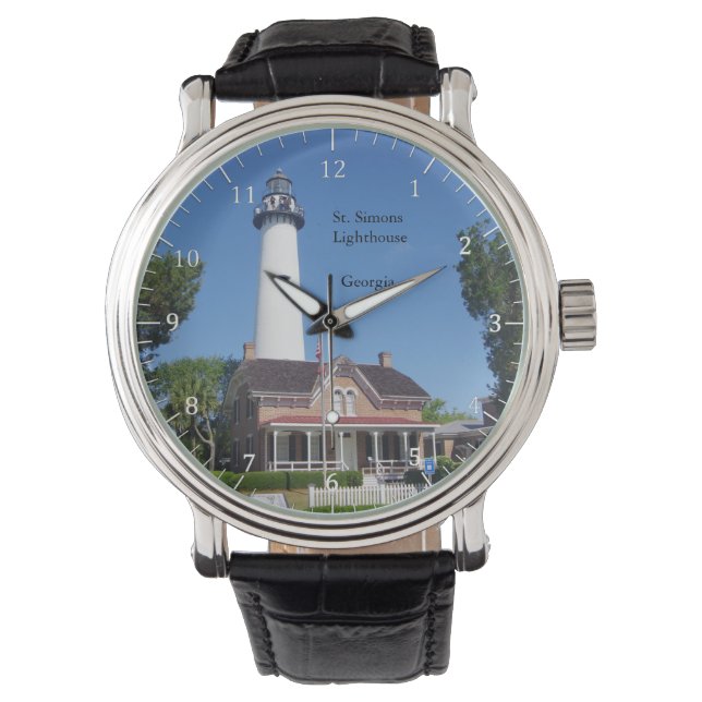 Reloj De Pulsera Torre de vigilancia de St. Simons (Anverso)
