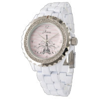 Torre Eiffel Rosa Flourish Watch
