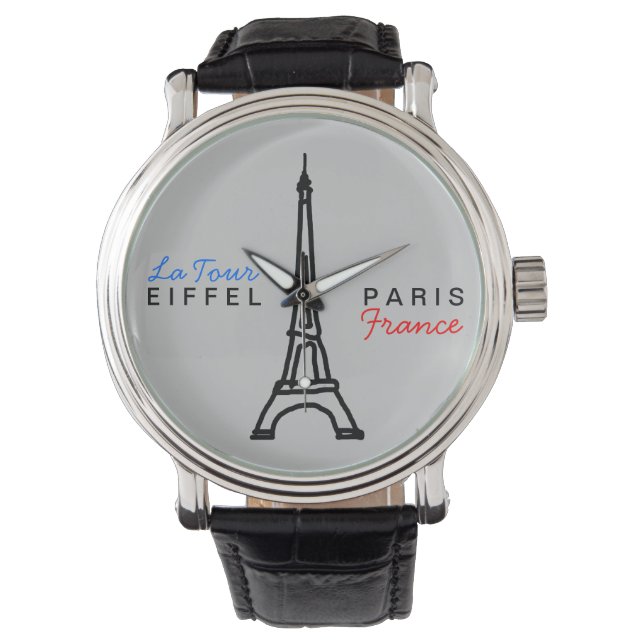 Reloj De Pulsera Torre Eiffel simple y elegante (Anverso)
